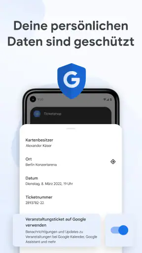 Google Wallet screenshot