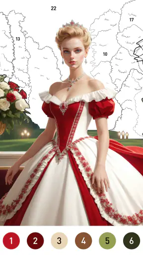 Gown Color - Farbe nach Nummer screenshot