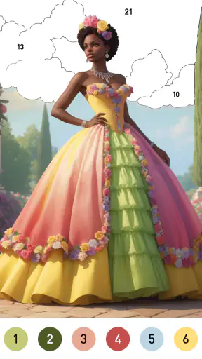 Gown Color - Farbe nach Nummer screenshot