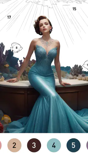 Gown Color - Farbe nach Nummer screenshot