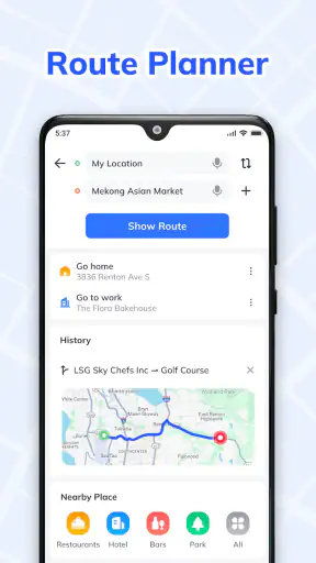 GPS-Karte: Sprachnavigation screenshot