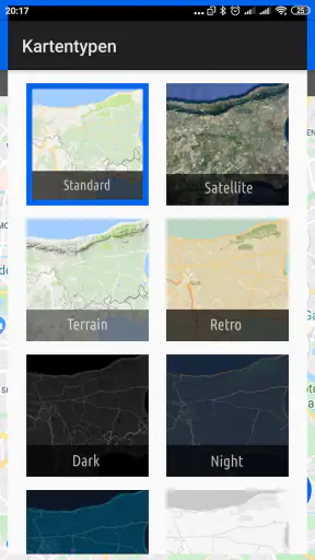 GPS-Koordinatenkarte screenshot