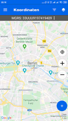 GPS-Koordinatenkarte screenshot