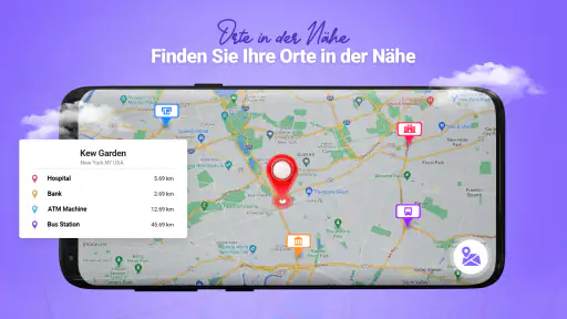 GPS Live Satellit Sicht Karte screenshot