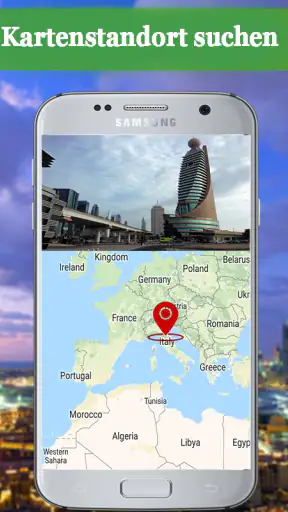 GPS-Navigation: Karte Richtung screenshot