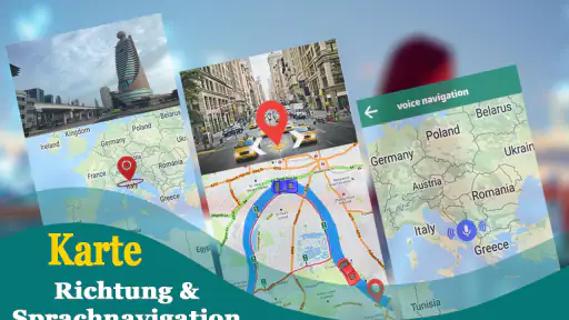 GPS-Navigation: Karte Richtung screenshot
