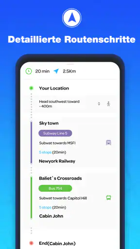 GPS-Navigation - Routenfinder screenshot