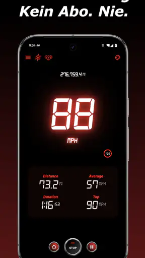 GPS Tacho & Kilometerzähler screenshot