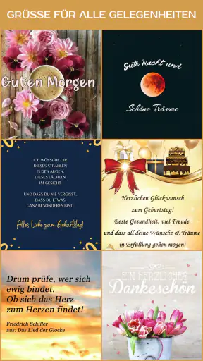 Grußkarten zu allen Anlässen screenshot