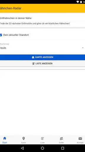 Hähnchen-Radar screenshot