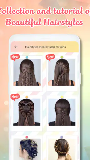 Hairstyles step by step screenshot