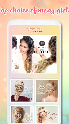 Hairstyles step by step screenshot