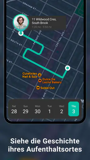 Handy GPS Ortung GeoZilla screenshot