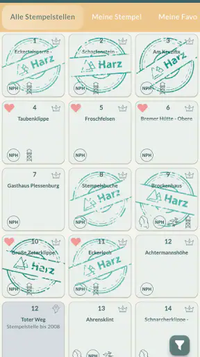 Harz App - mit Stempelheft screenshot