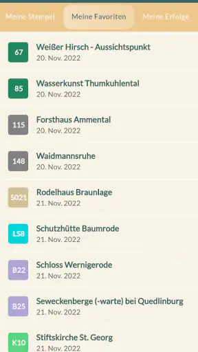 Harz App - mit Stempelheft screenshot