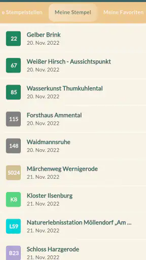 Harz App - mit Stempelheft screenshot