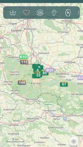 Harz App - mit Stempelheft screenshot