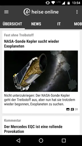 heise online - News screenshot
