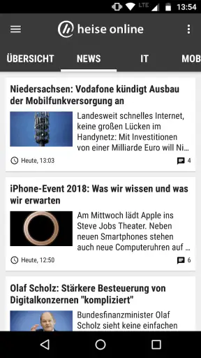 heise online - News screenshot
