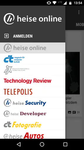 heise online - News screenshot