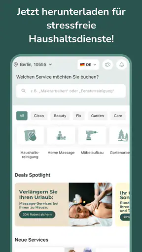 Helpling screenshot