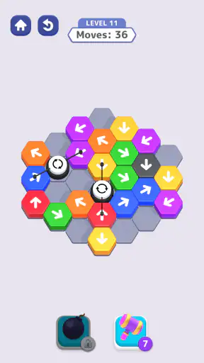 Hexa Away : Sechseck-Puzzle screenshot