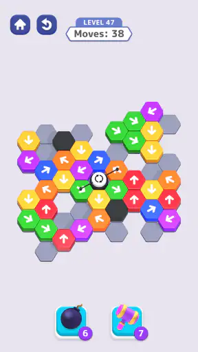 Hexa Away : Sechseck-Puzzle screenshot