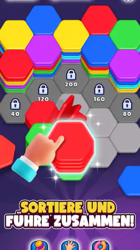 Hexa Sort screenshot