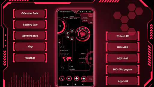Hi-tech Circuit Launcher screenshot