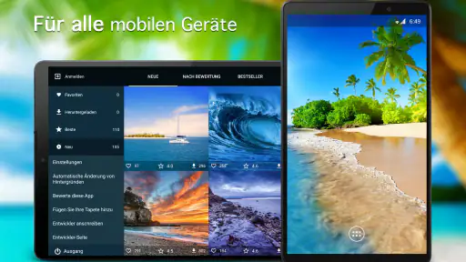 Hintergrundbilder mit Ozean 4K screenshot