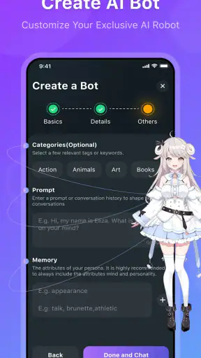 HiWaifu,Erstellen Plaudern Bot screenshot