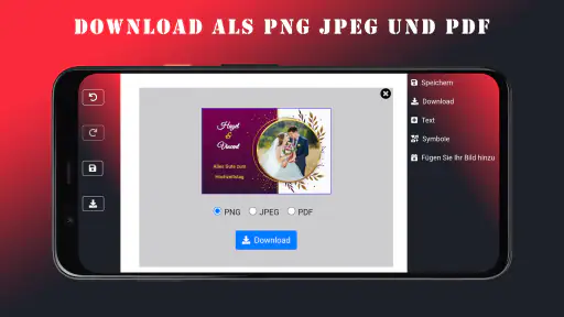 Hochzeitseinladung screenshot