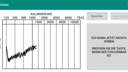 Hörtest screenshot