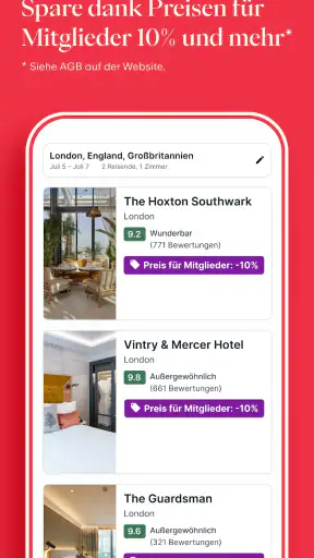 Hotels.com: Urlaub & Hotels screenshot