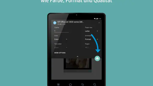 HP Druckdienst-Plug-In screenshot