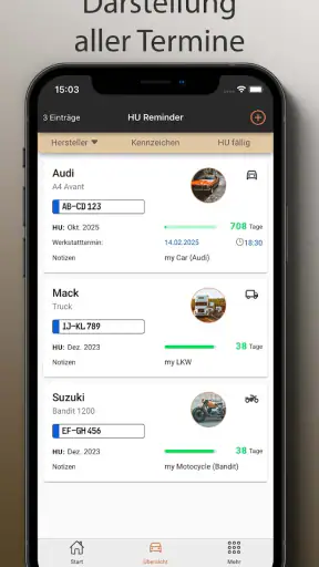 HU Reminder - HU Erinnerung screenshot