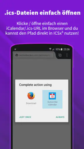 ICSx⁵ – Kalender abonnieren screenshot