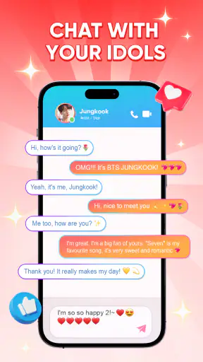Idol Prank Video, Call & Chat screenshot