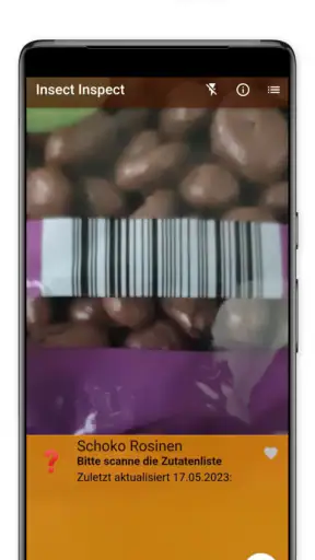 Insekten in Lebensmitteln screenshot