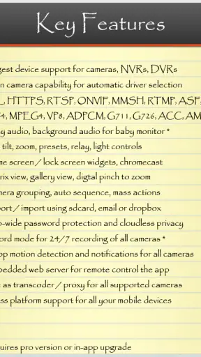 IP Cam Viewer Pro screenshot