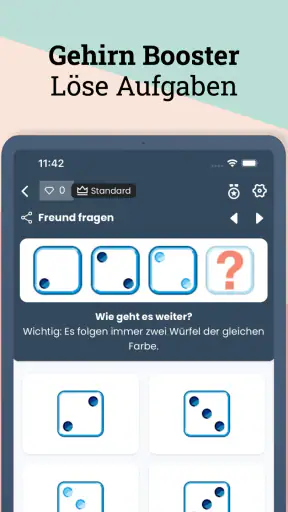 IQ Test Deutsch Gehirnjogging screenshot
