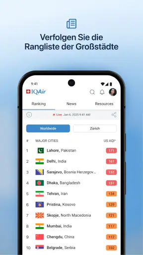 IQAir AirVisual | Luftqualität screenshot