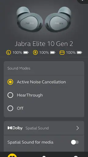 Jabra Sound+ screenshot