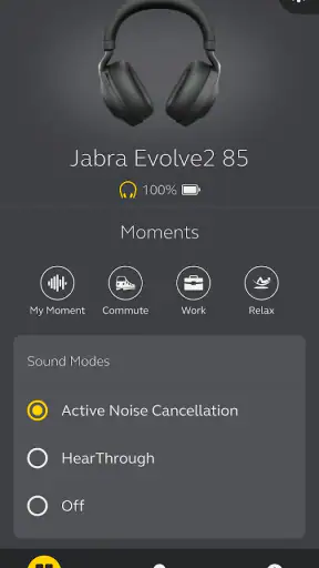 Jabra Sound+ screenshot