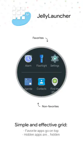 JellyLauncher for Wear OS™ screenshot