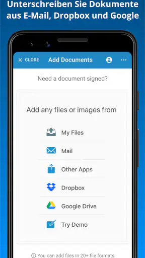 JetSign PDF unterschreiben screenshot