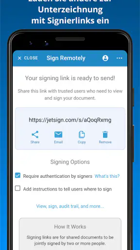 JetSign PDF unterschreiben screenshot