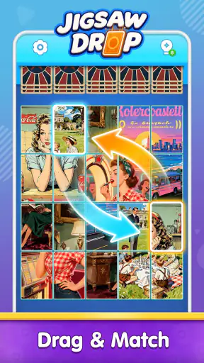 Jigsaw Drop: Solitaire Rätsel screenshot