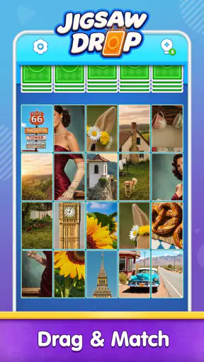 Jigsaw Drop: Solitaire Rätsel screenshot