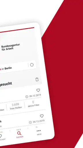 Jobsuche – die Jobbörse der BA screenshot